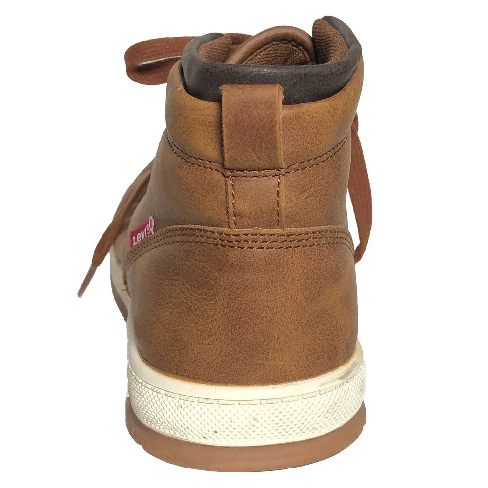 Levi's Men's Brown Mid Top Sneakers Size 8 EUR 41‎ Casual Chukka Style Shoes